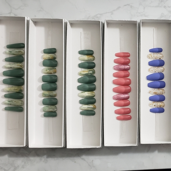 10 sets of handmade press ons - Picture 1 of 2